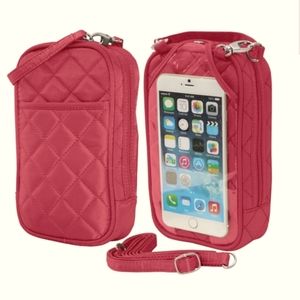 Quilted Crossbody Purse (Style:Fuscia)
